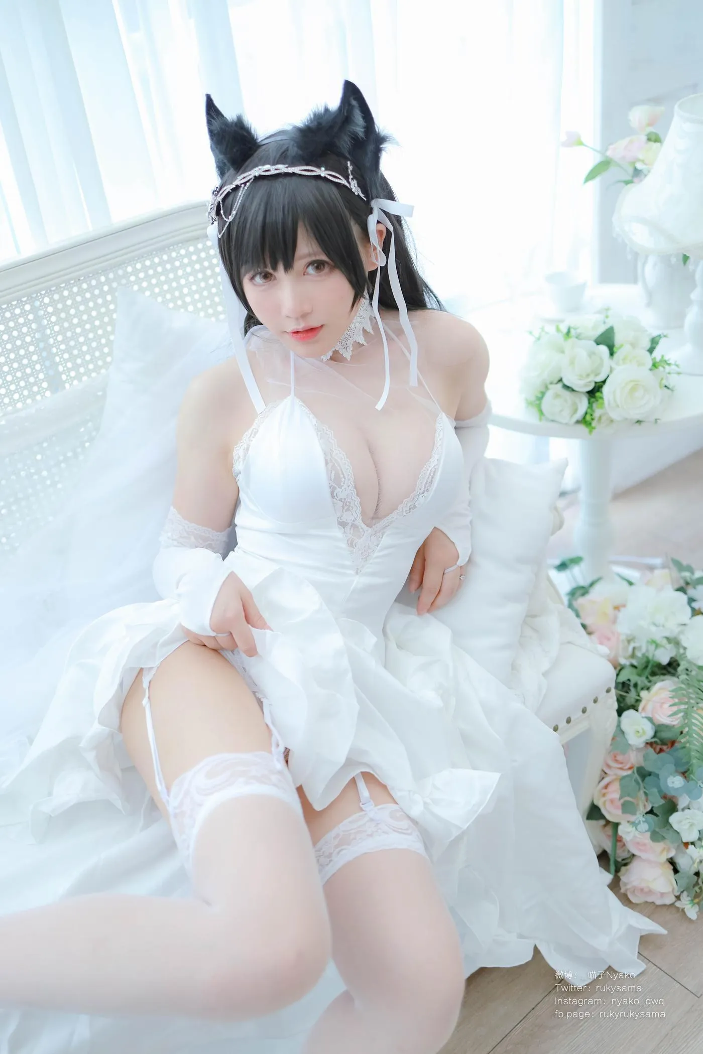 Nyako喵子 – NO.38 爱宕婚纱 [62P]插图4
